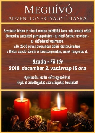Adventi gyertyagyújtás 2018